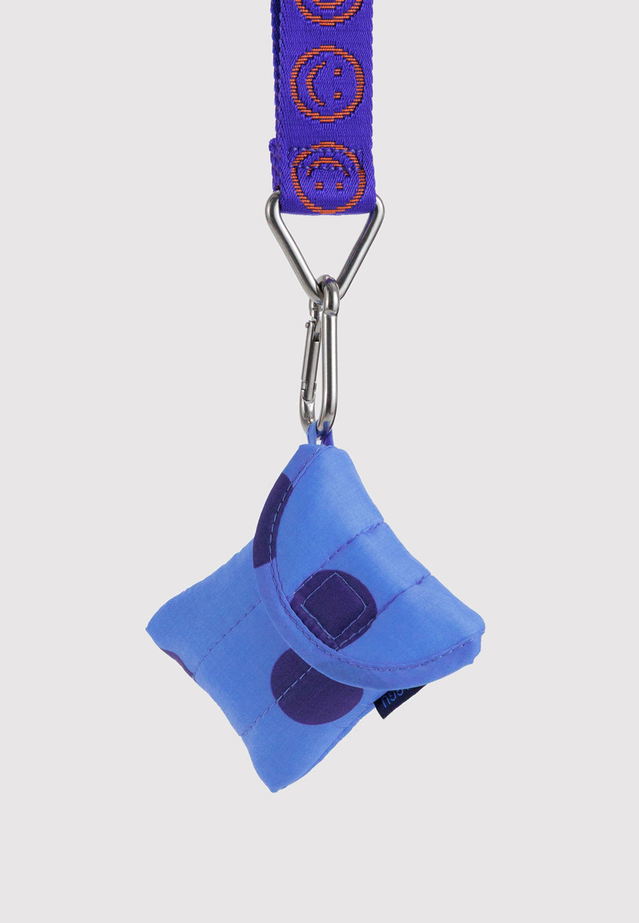 Baggu Puffy Earbuds Case Blue Polka Dot