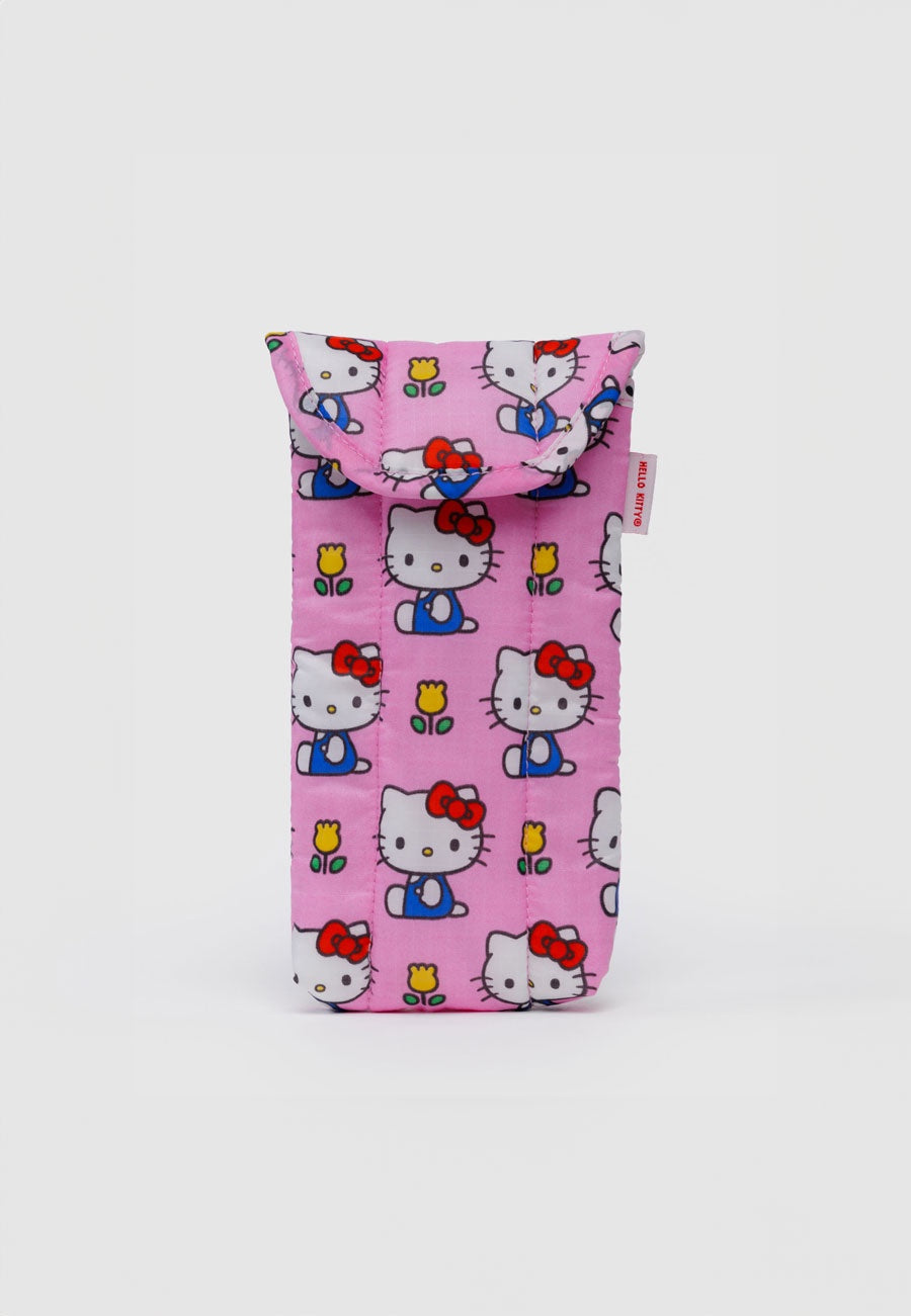 Baggu Puffy Glasses Sleeve Hello Kitty Pink