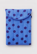 Baggu Puffy Laptop Sleeve Blue Polka Dot 16"