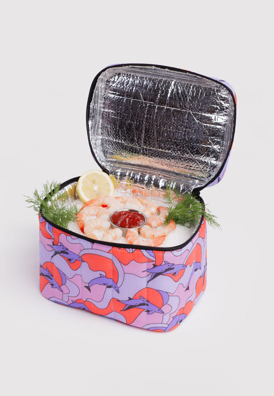 Baggu Puffy Lunch Bag Dolphins