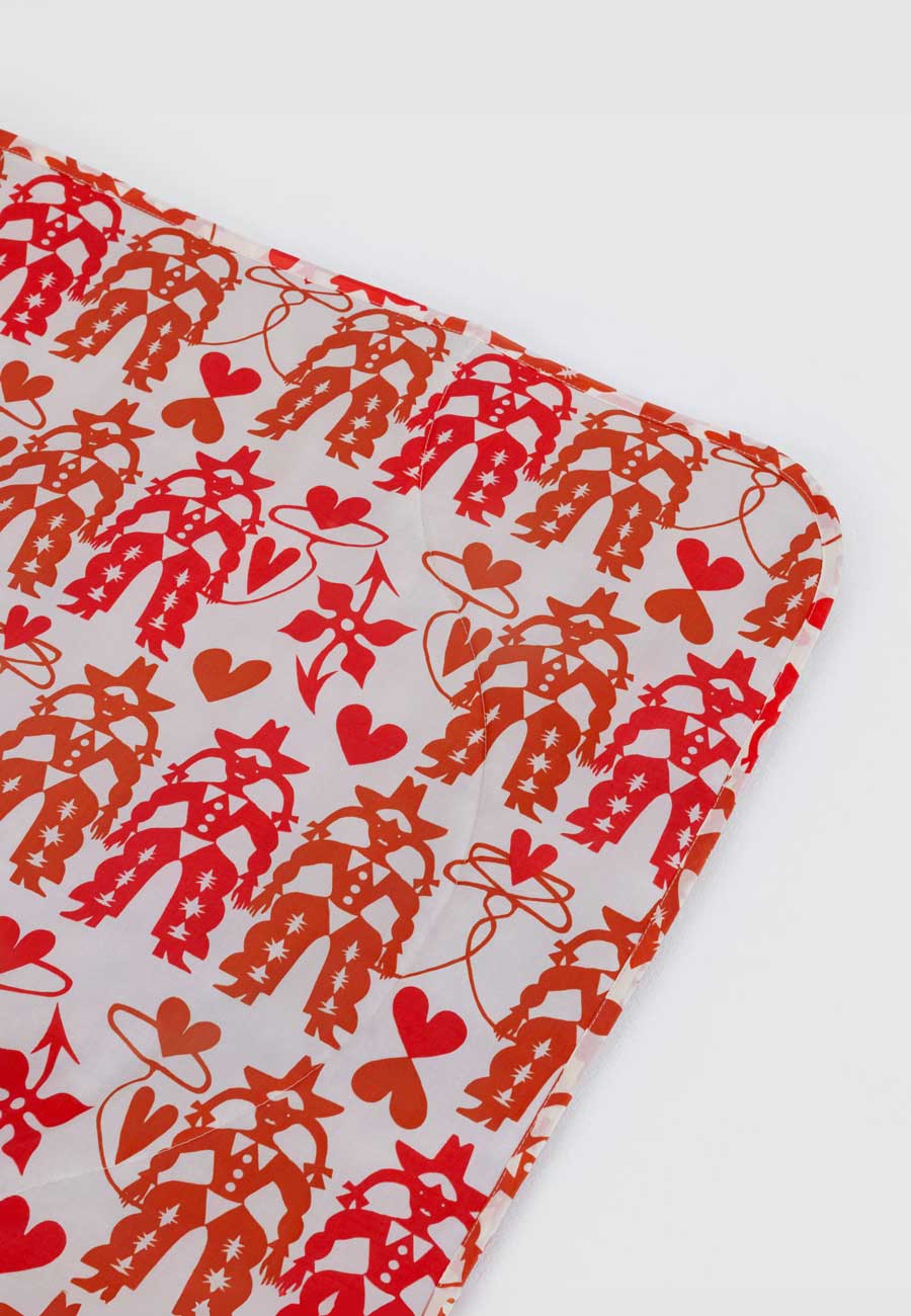 Baggu Puffy Picnic Blanket Cowgirl