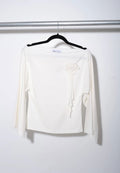 Rhoda Nunn Rosette Top White