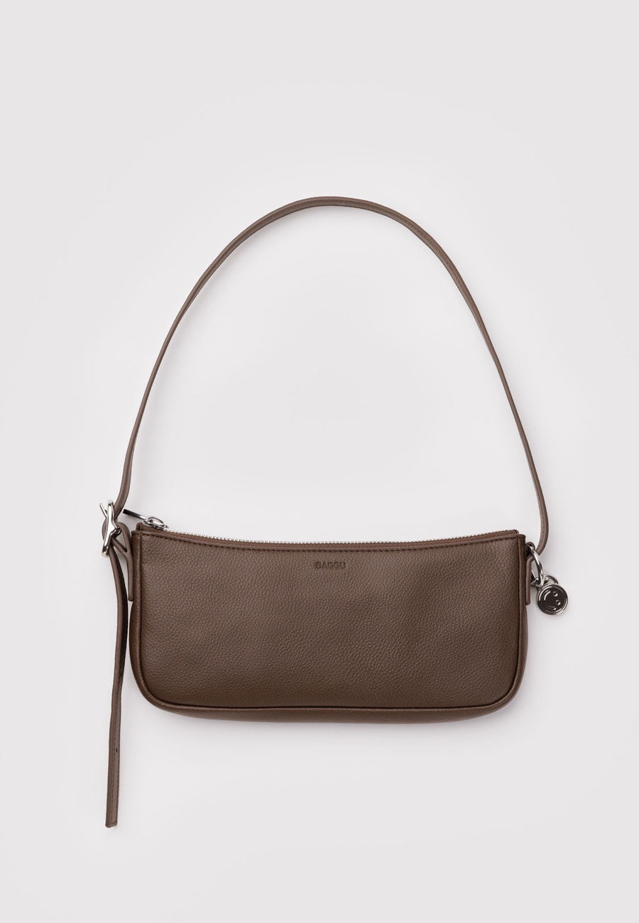 Baggu Recycled Leather Pochette Brown