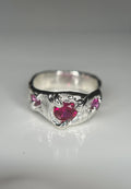 Venom Gemz Trio Ring Red