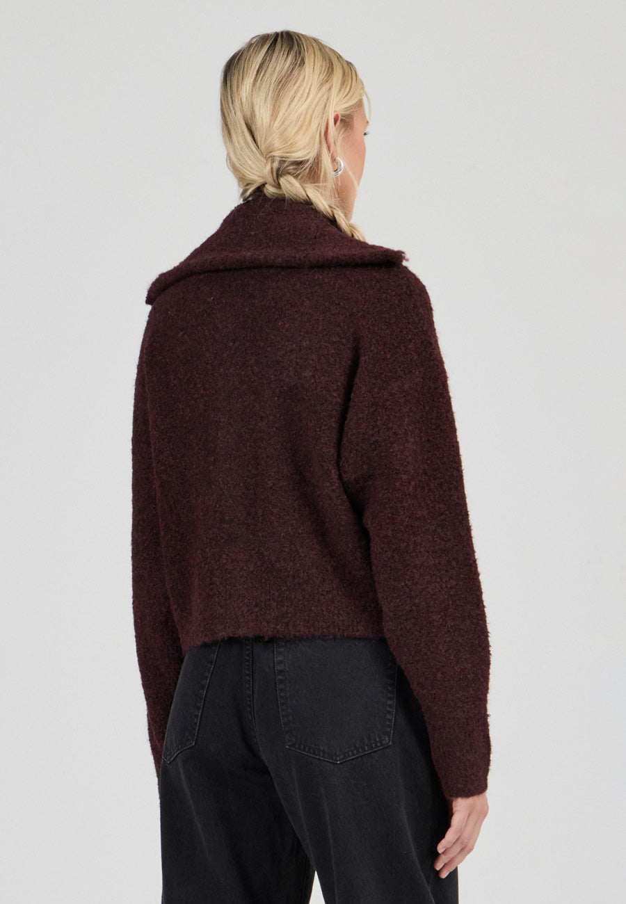 Rolla's Loom Cardigan Dark Cherry