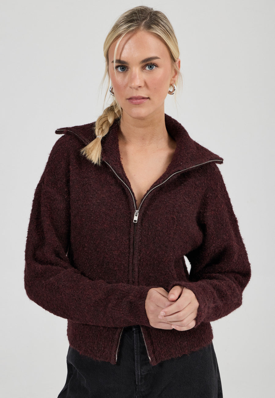 Rolla's Loom Cardigan Dark Cherry