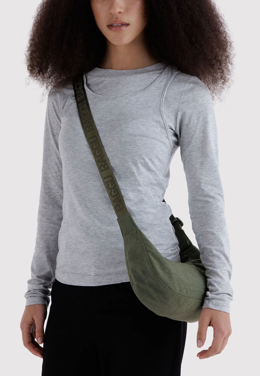 Baggu Small Nylon Crescent Bag Caper