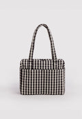 Baggu Small Cloud Carry-On Black & Cream Gingham