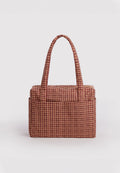 Baggu Small Cloud Carry-On Tan Houndstooth