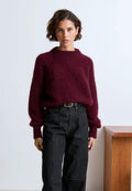 Surprise Jane Mohair Sweater Aubergine