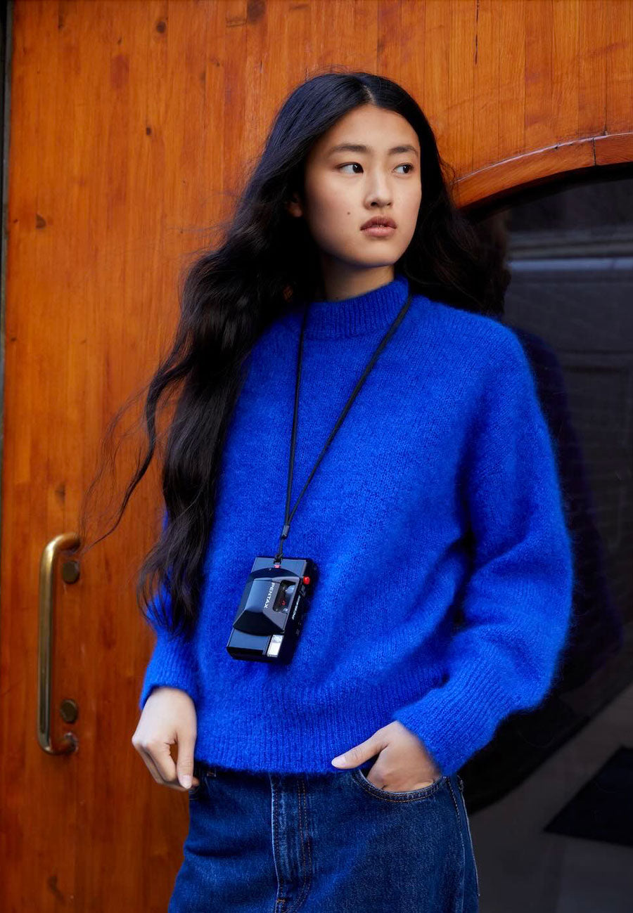 Surprise Jane Mohair Sweater Electric Blue