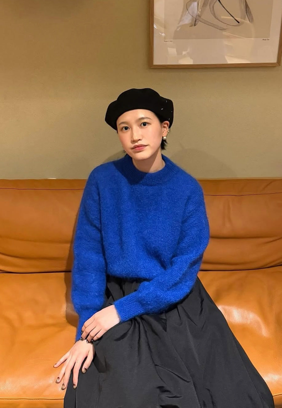 Surprise Jane Mohair Sweater Electric Blue