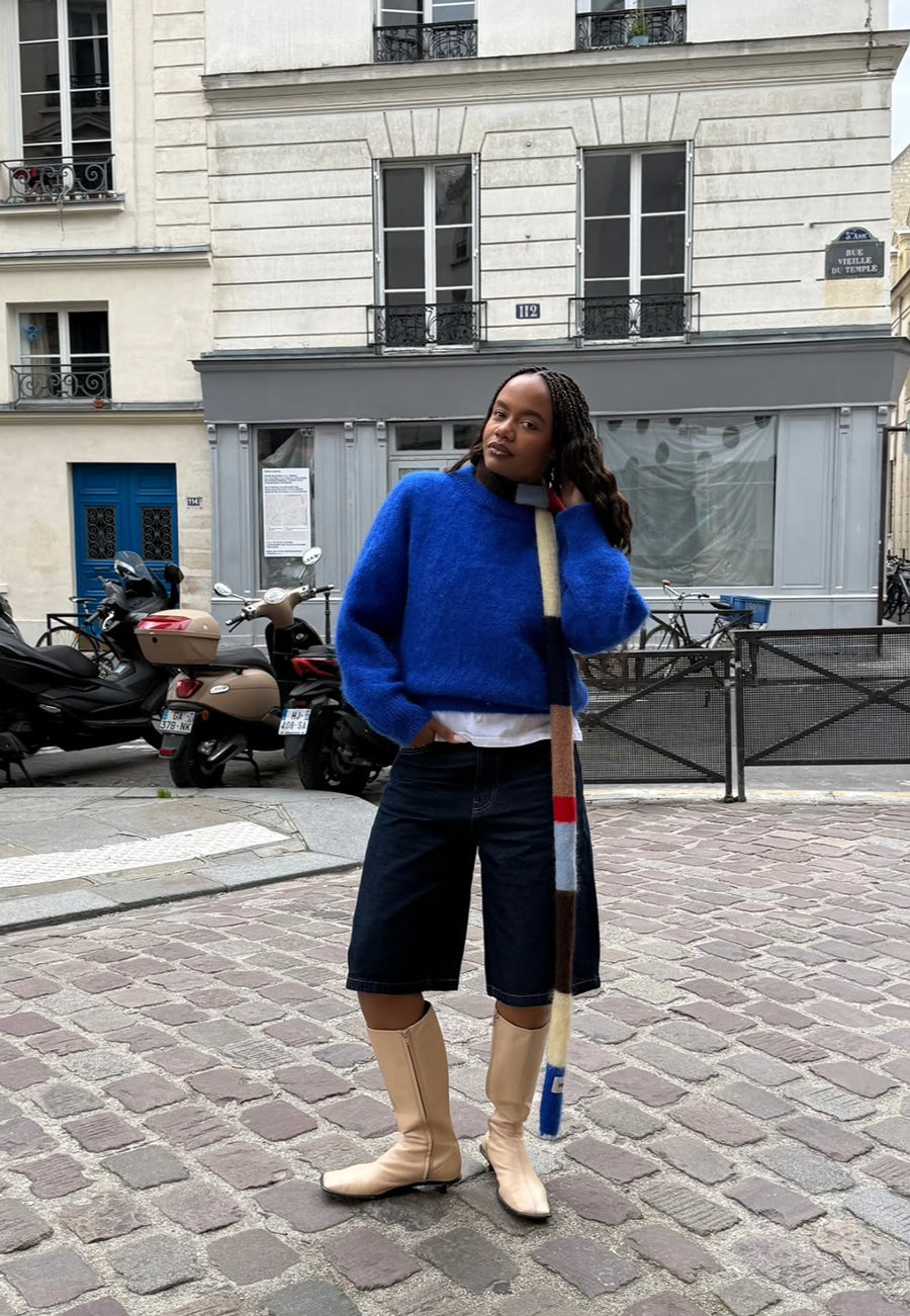 Surprise Jane Mohair Sweater Electric Blue