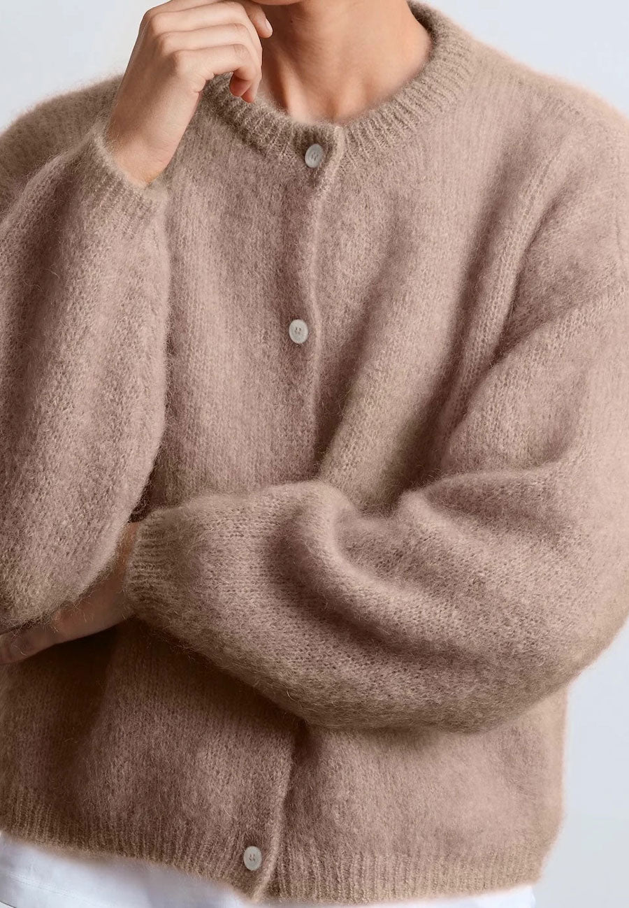 Surprise Olivia Mohair Cardigan Taupe