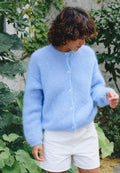 Surprise Olivia Mohair Cardigan Baby Blue