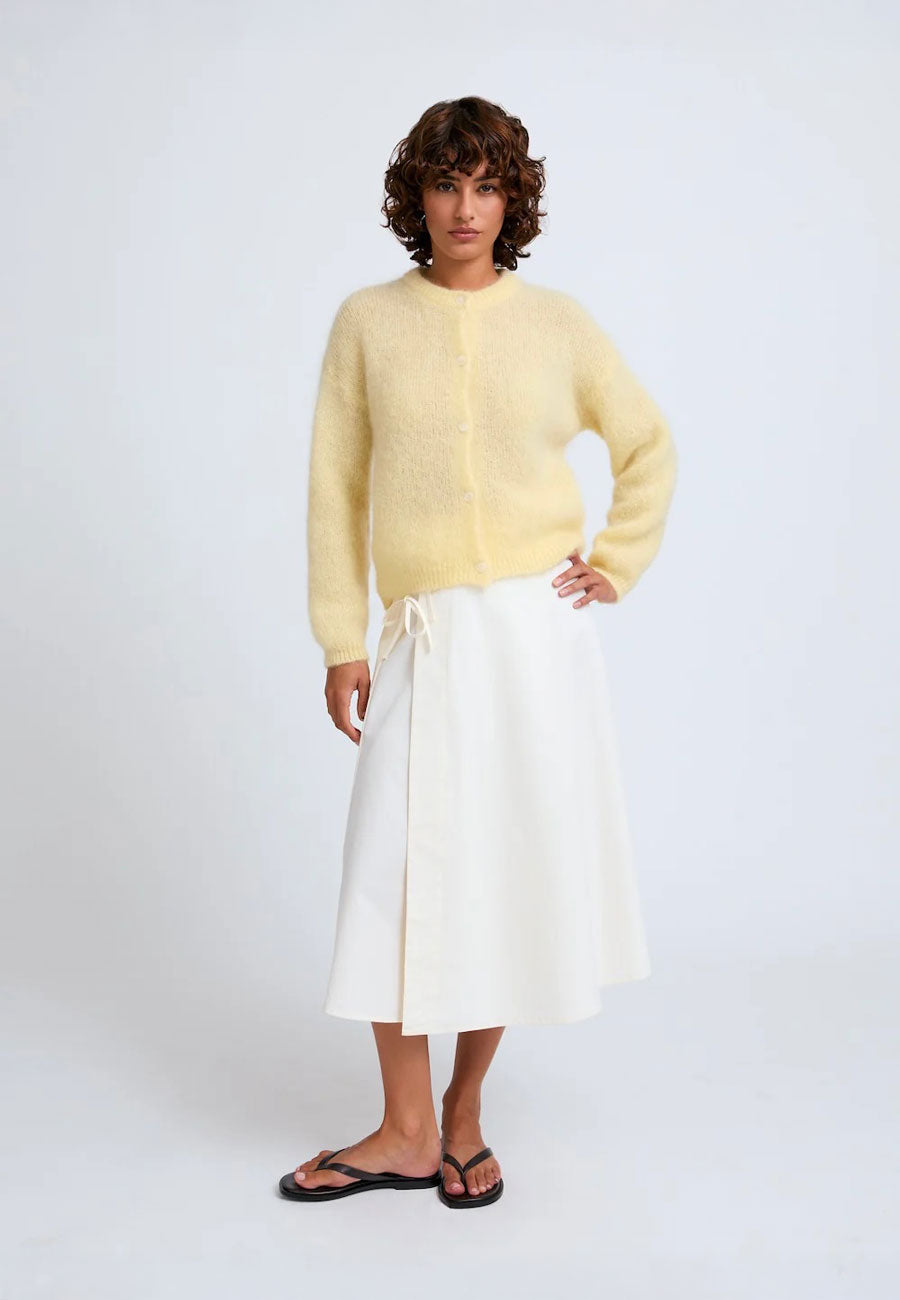 Surprise Olivia Mohair Cardigan Butter Yellow