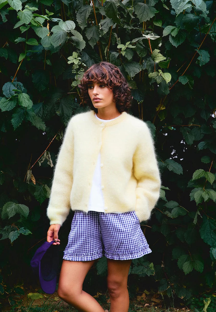 Surprise Olivia Mohair Cardigan Butter Yellow