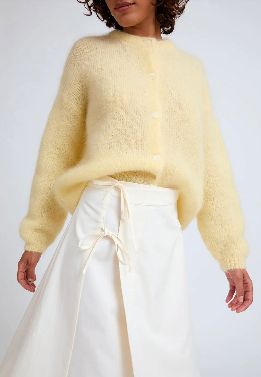 Surprise Olivia Mohair Cardigan Butter Yellow