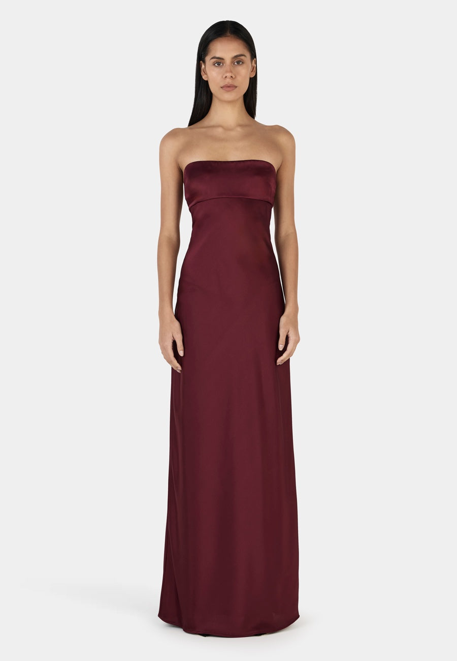 Ownley Talulah Maxi Dress Burgundy