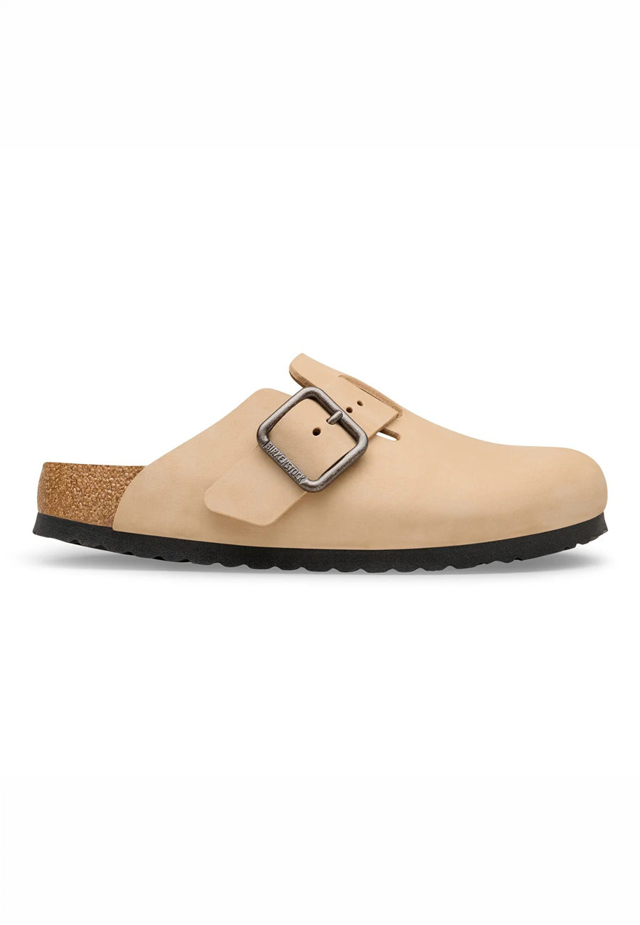 Birkenstock Boston Wire Buckle Nubuck Sandcastle