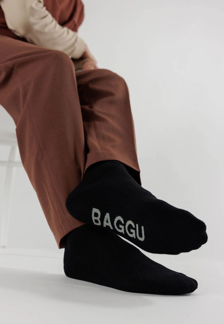 Baggu Ribbed Sock Black