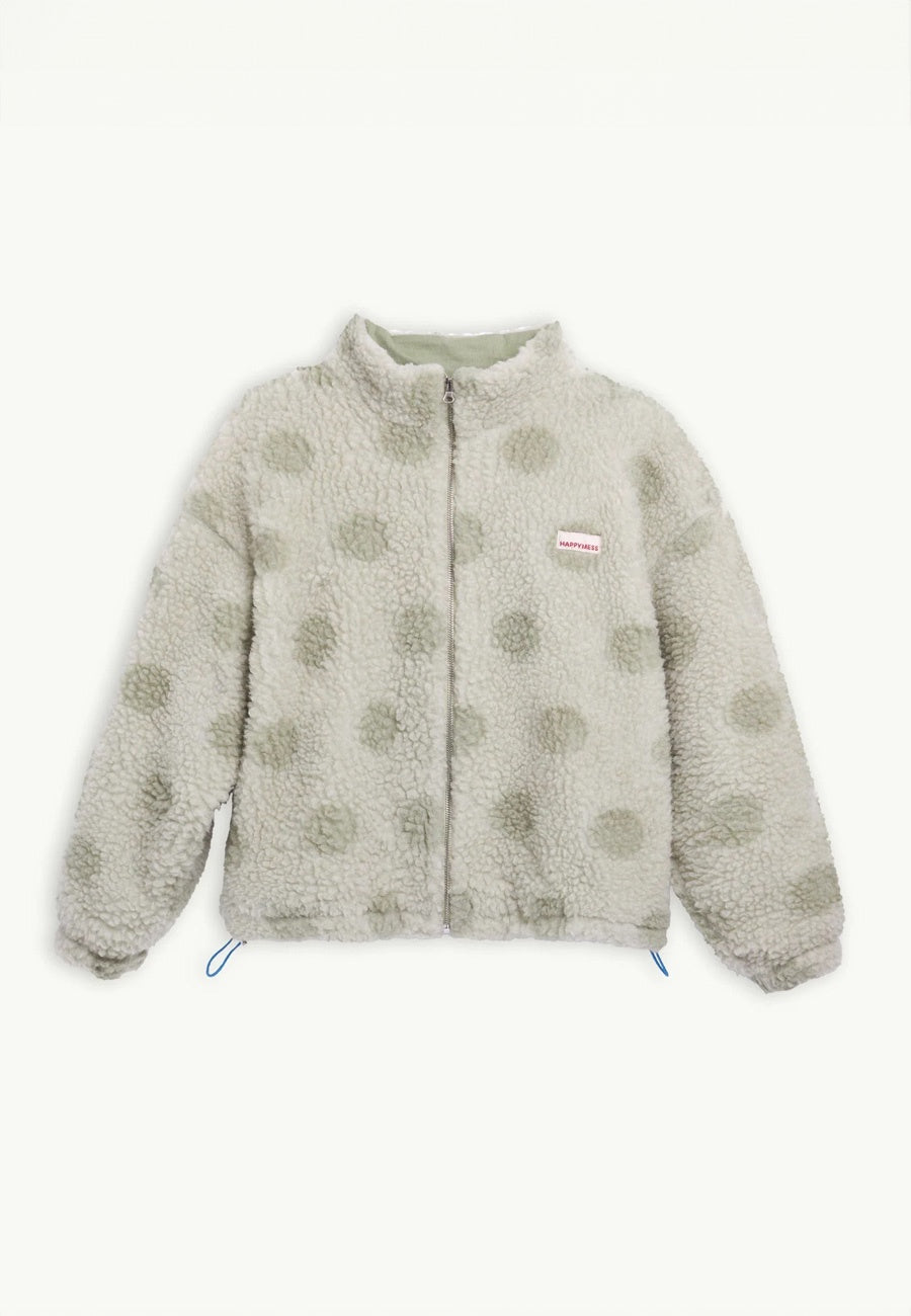 Happymess Wool Bomber Jacket Polka Dots