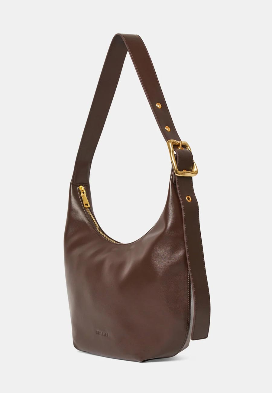 Brie Leon Large Everyday Croissant Bag Chocolate