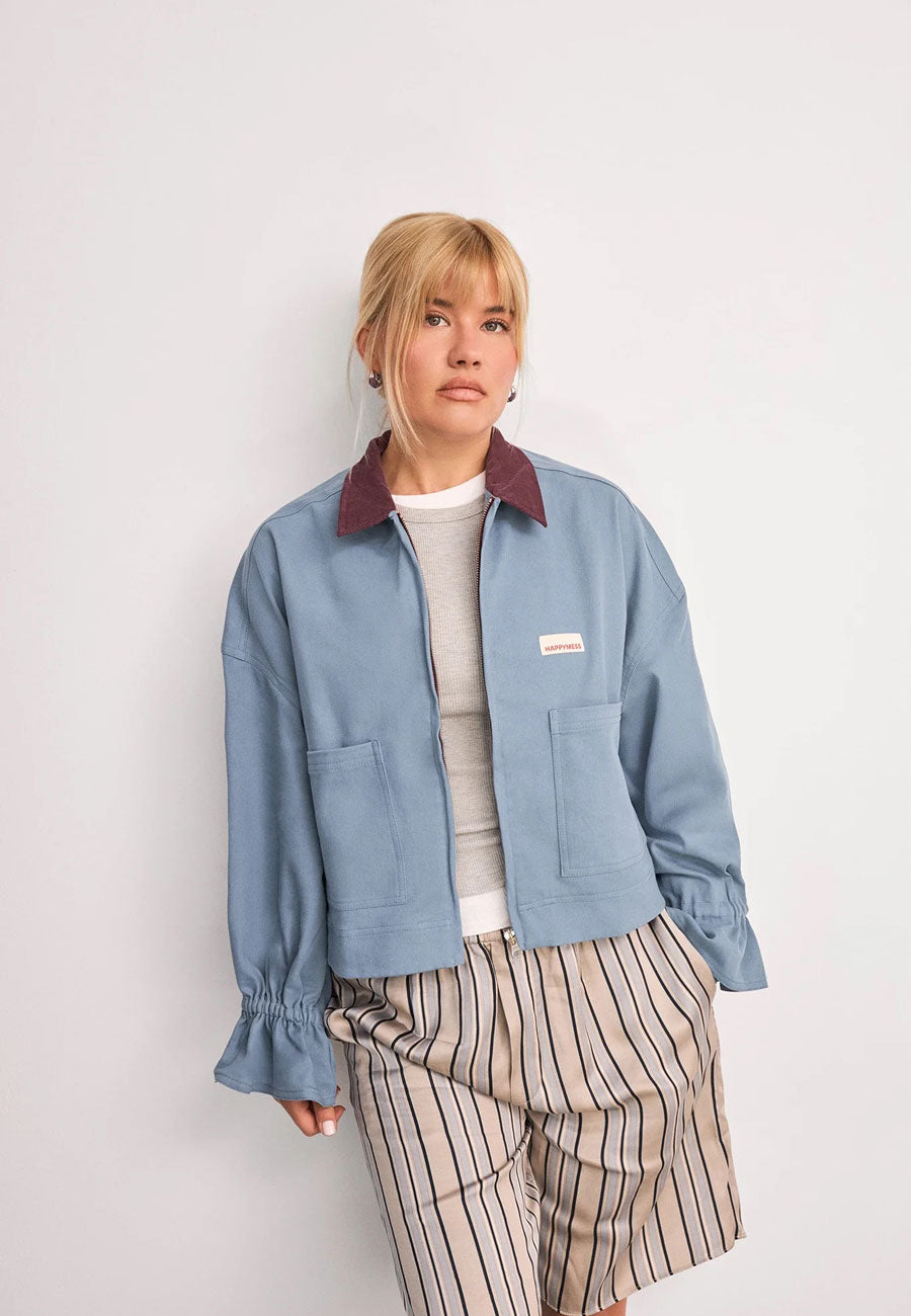 Happymess Denim Jacket Stone Blue