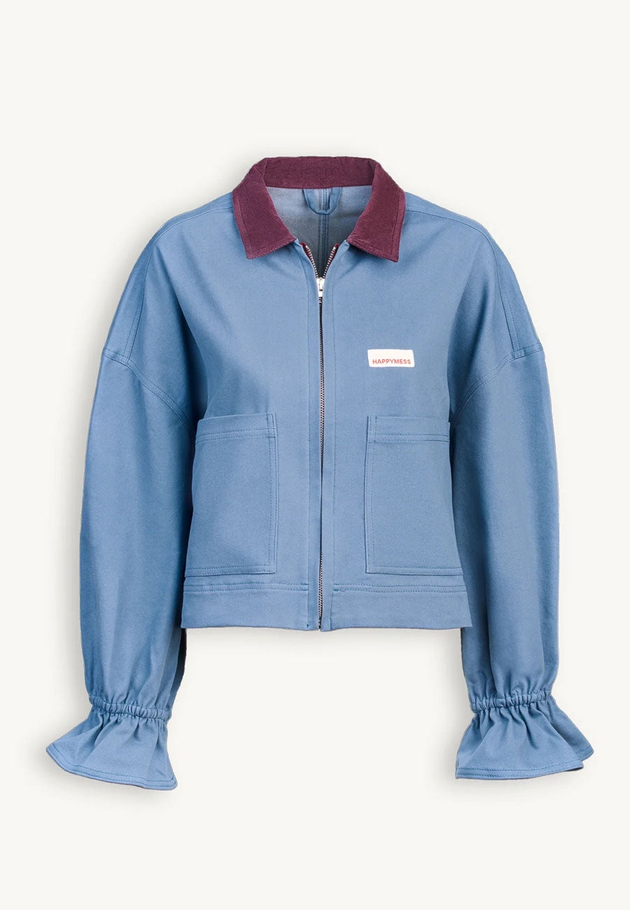 Happymess Denim Jacket Stone Blue