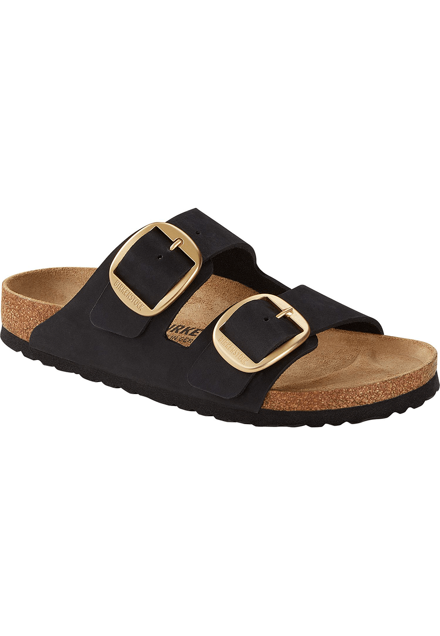 Birkenstock Arizona Big Buckle Nubuck Black - Uncommon