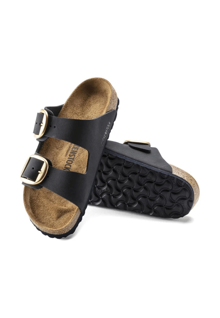 Birkenstock Arizona Big Buckle Nubuck Black - Uncommon